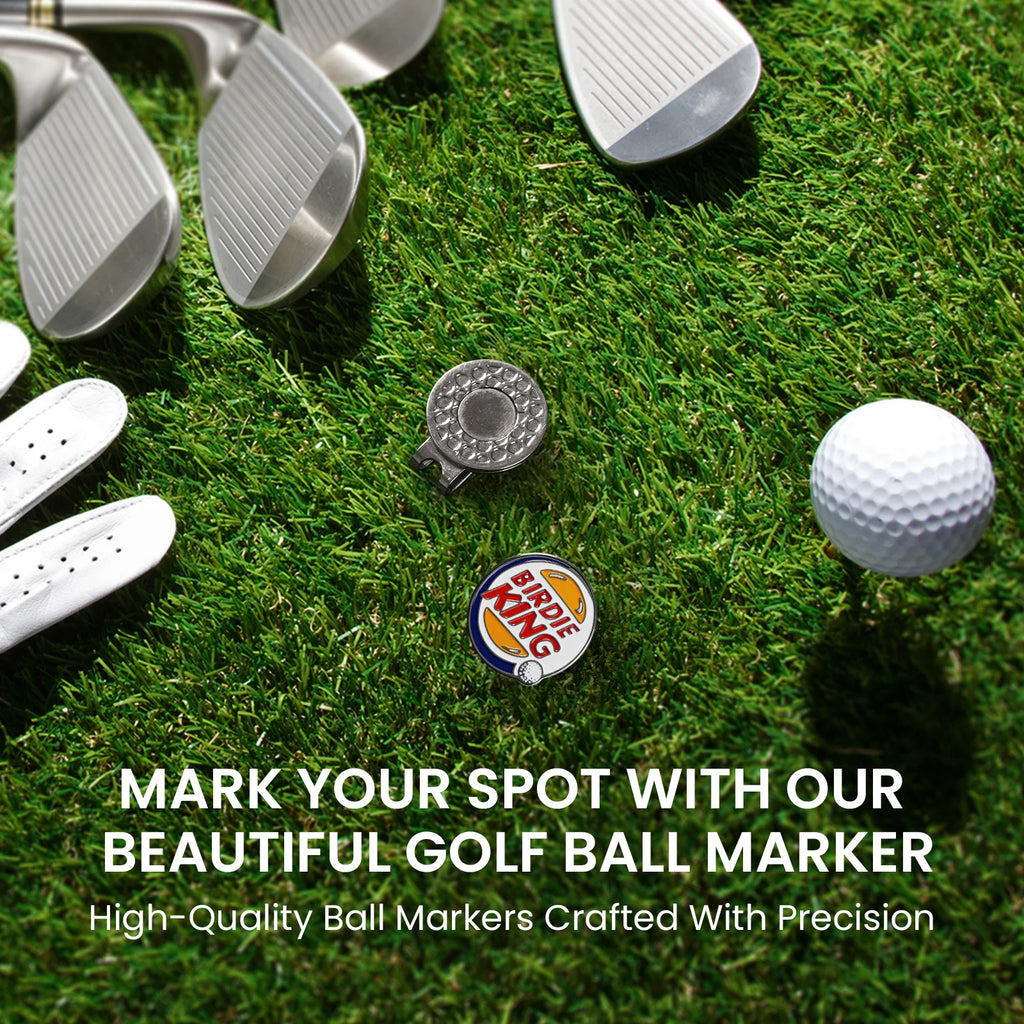 2 Pack Funny Hat Clip Style Golf Ball Markers Durable Portable Practical Golf Putting Green Course Game Accessories