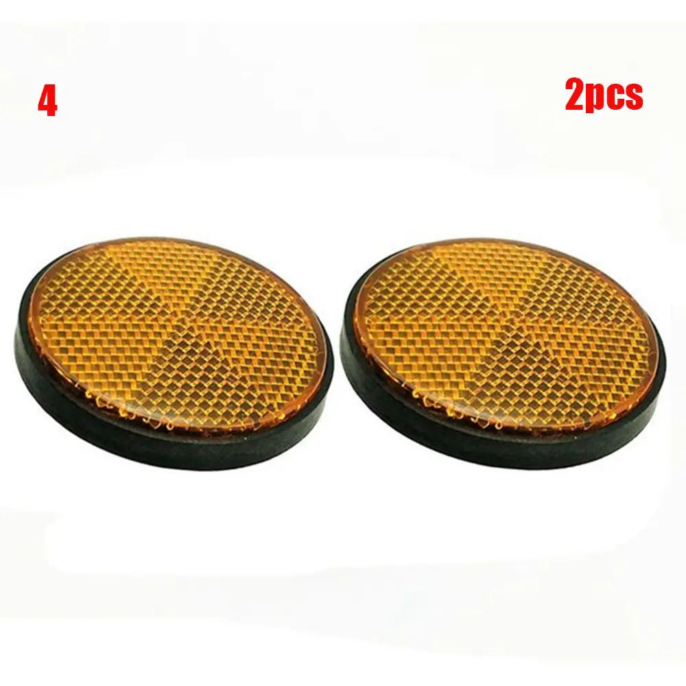 2Pcs High Quality Bike Spoke Reflector Oval&Round Plastic Flashing Night Reflectors Safety Warning Light Wheel Rim Reflective