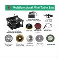 12-24V 200W Table Saw Mini Desktop Electric Saw Cutter Speed Angle Adjustable Cutter for Wood Plastic Acrylic