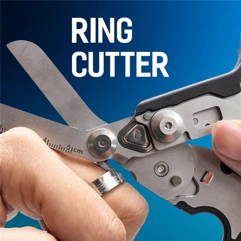6 In1 Multifunction Medical Emergency Response Raptors Shears Foldable Scissors Pliers Tactical Outdoor Survival Tool Equipmen