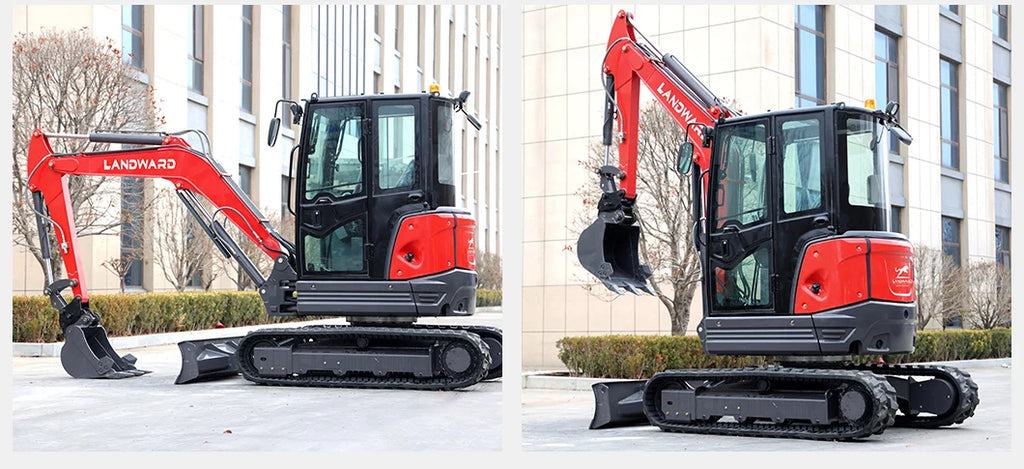 3.5 Ton Mini Excavator Hydraulic Pilot Controls Kubota Engine 2 Ton High-Efficiency Home Mini Digger 1.8T Farm Bagger Customized