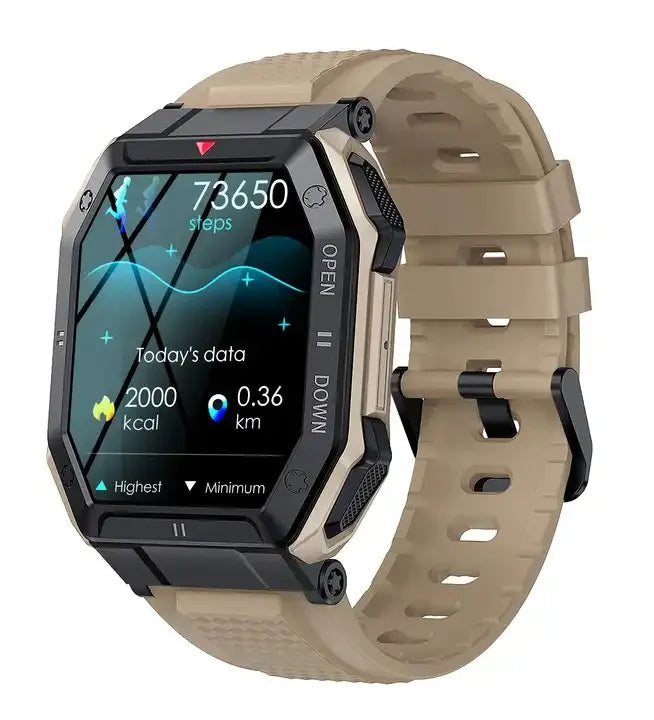 F10 VK55 Smart Watch IP67 Waterproof Fitness Tracker Heart Rate Monitor Sleep Tracker Thermometer Calendar Alloy Case Stylish