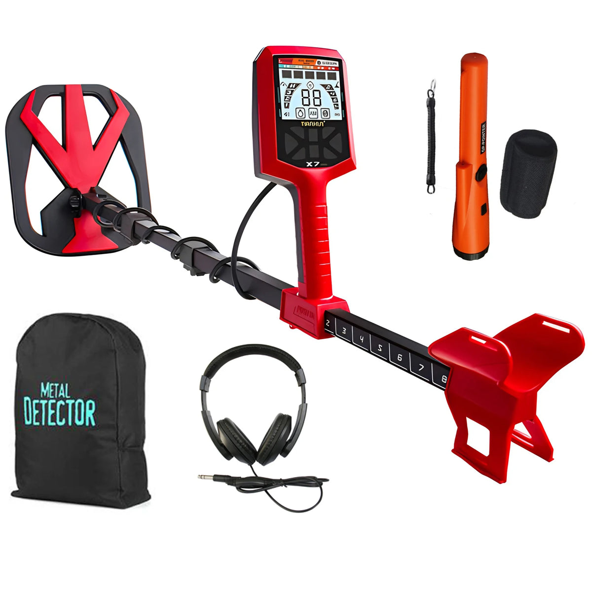 TIANXUN X7 Pro Underground Metal Detector High Sensitivity Metal Hunter Gold Digger Treasure Hunter Depth 2.5m Finder