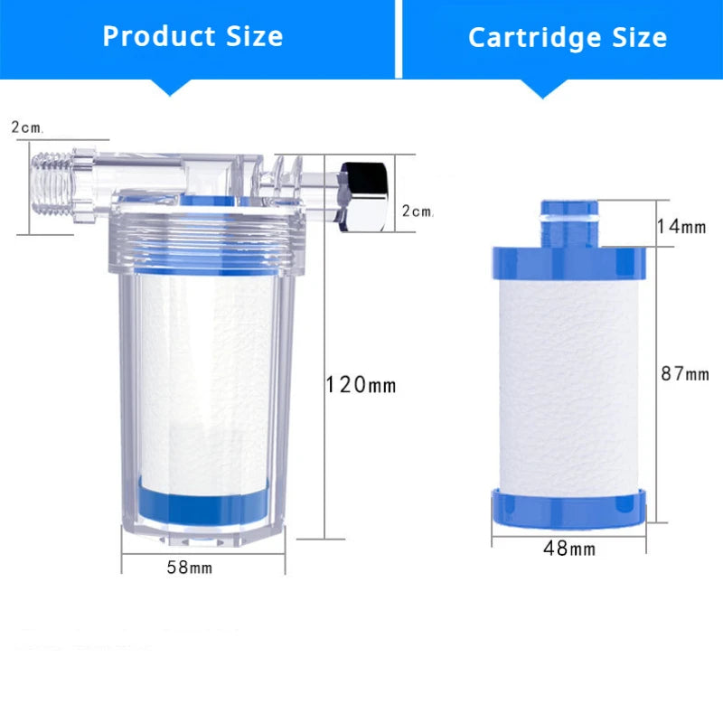 Purifier Output Universal Shower Filter PP Cotton Shower Strainer Water Pre-filter For Washing Machine Kitchen Faucet Accessory