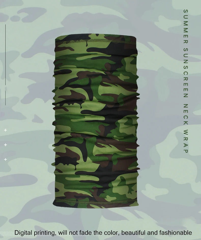 Summer Sports Bandana Breathable UV SunProtection Camping Hiking Cycling Scarves Headwear Men Women Neck Warmer Tube Magic Scarf
