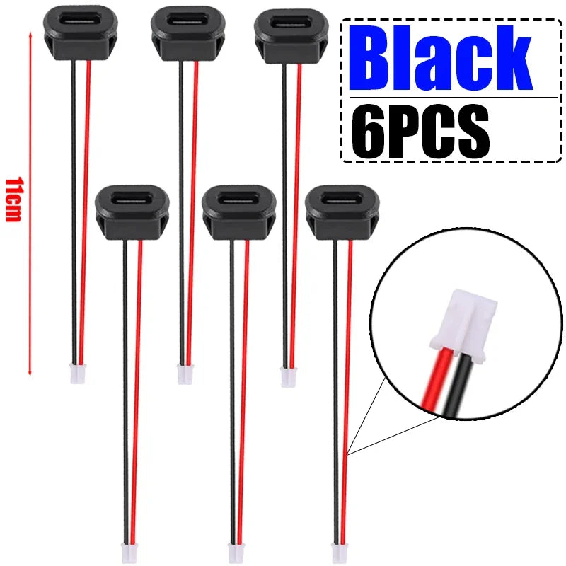 USB Type C Connector Jack Female Type-C with Card Buckle 3A High Current Fast Charging Jack Port USB-C Charger Plug Socket