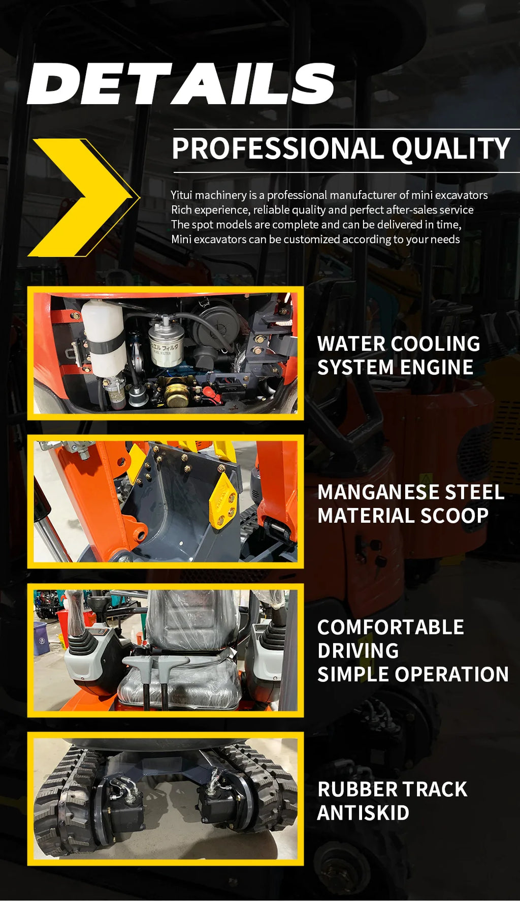 The Latest Fast Delivery Euro 5 Mini Excavator 2.0 Tons Kubota Engine Excavator Manufacturer Customized Mini Excavator