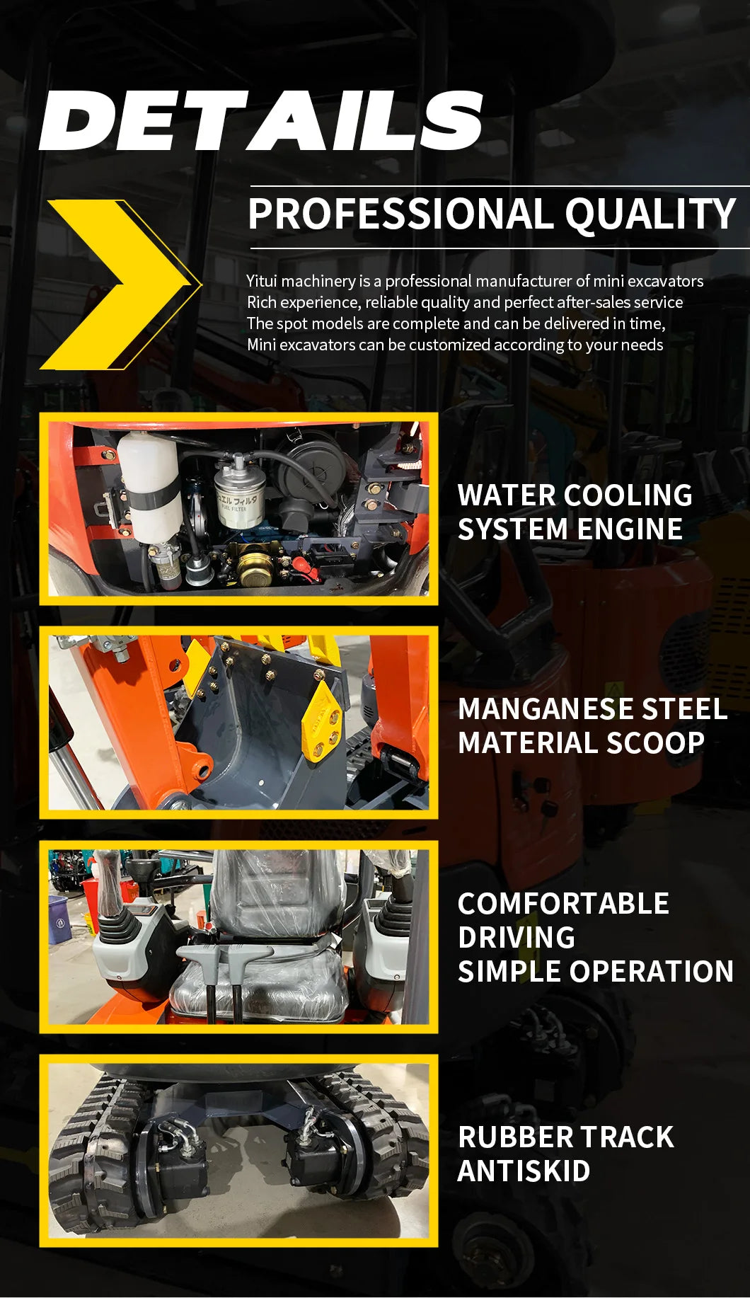 The Latest Fast Delivery Euro 5 Mini Excavator 2.0 Tons Kubota Engine Excavator Manufacturer Customized Mini Excavator