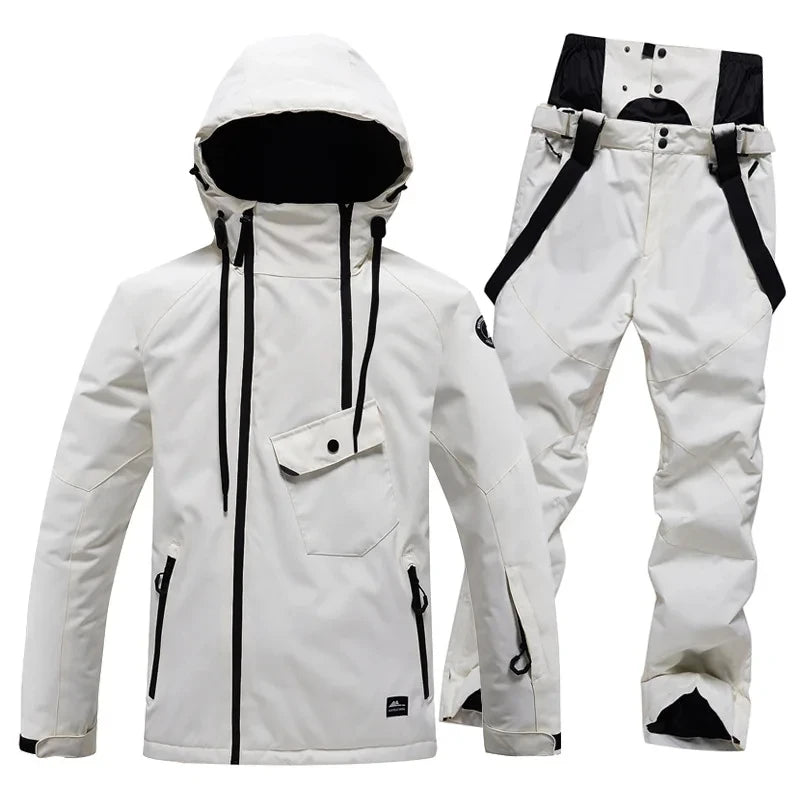 Pure color, Men and Women, Winter Snow Wear, Snow Ski, Suit Sets, Snowboarding Suit, Ski Jacket and Pant, Ski Suit Jacket, adult