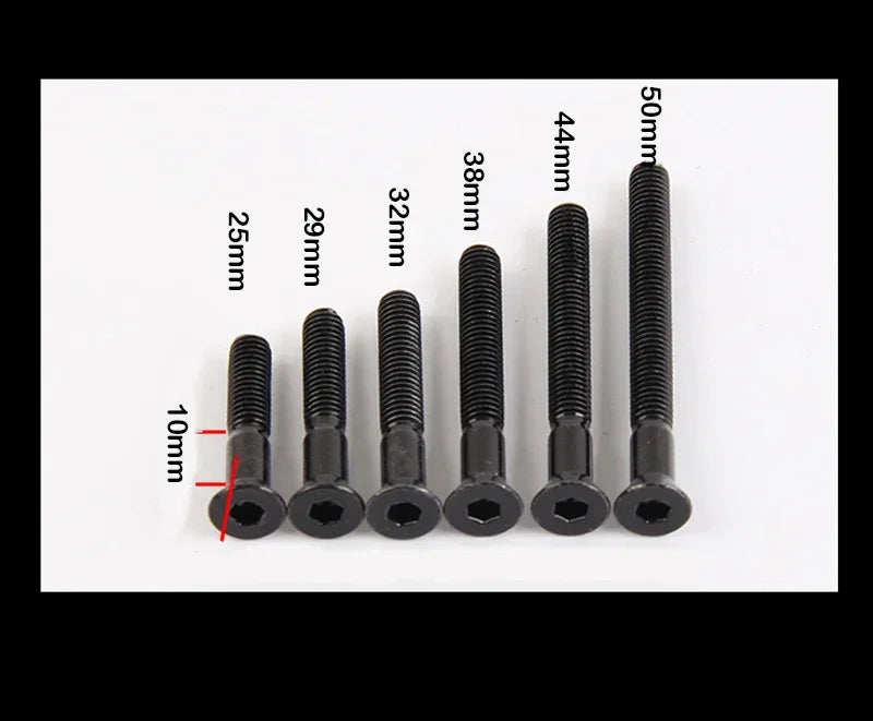 Skateboard Trucks Screws M5x25/29/32/38/44/50mm Mounting Bolts Anti-rust Durable Bridge Nails Nuts Skateboard Truck Wheel Repair