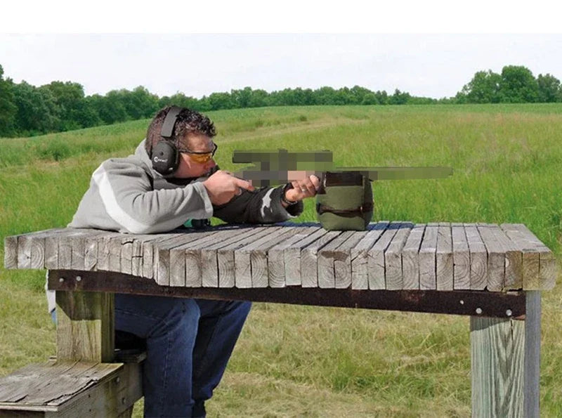 Portable Shooting Front and Rear Bench Rest Bag, Rifle Target Stand for Hunting Gun Support, Sandbag Stand Holders