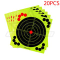 12 Inch Hunting Training Target Paper Cardboard Fluorescent Self-Adhesive Shooting Target Paper Splash Effect Sticker