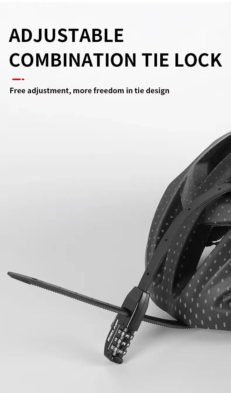 Bicycle Cable Tie Lock Anti-Theft Lock Road Bike Mountain Bike Bicycle Combination Lock Electric Bike Bicycle Helmet Combination