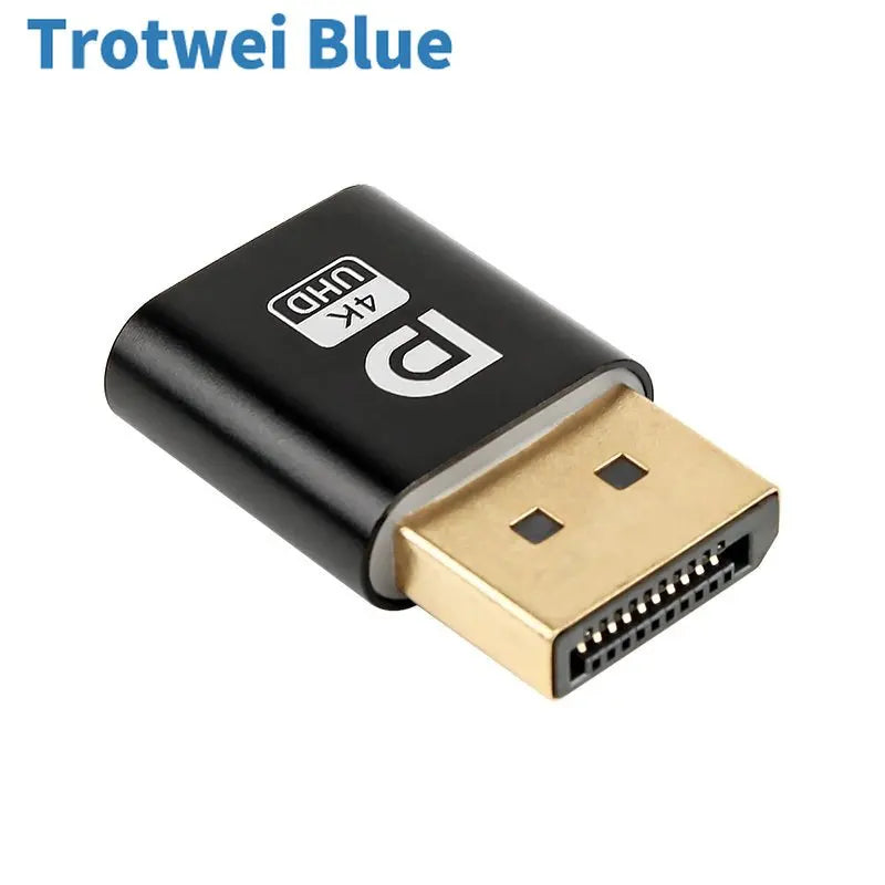 4K Displayport Dummy Plug DP Virtual Adapter Headless Ghost Emulator for PC Graphics CardIdeal for Remote Desktop or Mining