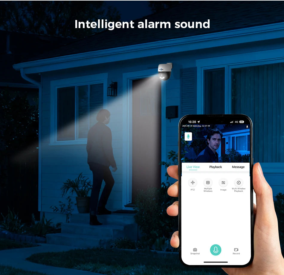 Hiseeu 5MP 4K 8MP POE PTZ IP Camera Night Vision Waterproof Security Video IP Camara Onvif Security CCTV Camera H.265