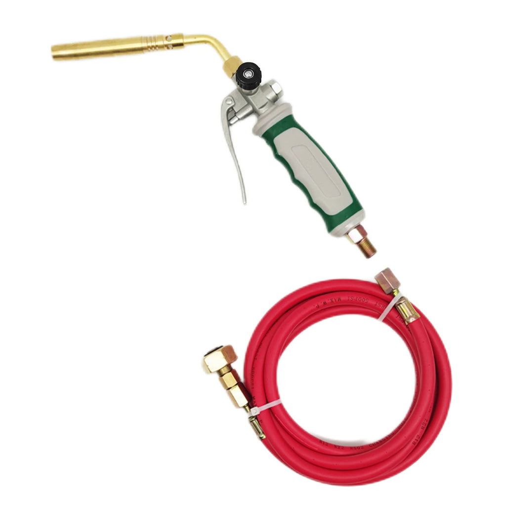 Germany Style MAPP Soldering Torches Double Switch Portable Liquefied Gas Burner Spiral Flame with 1.6m Rubber Hose for Barbecue