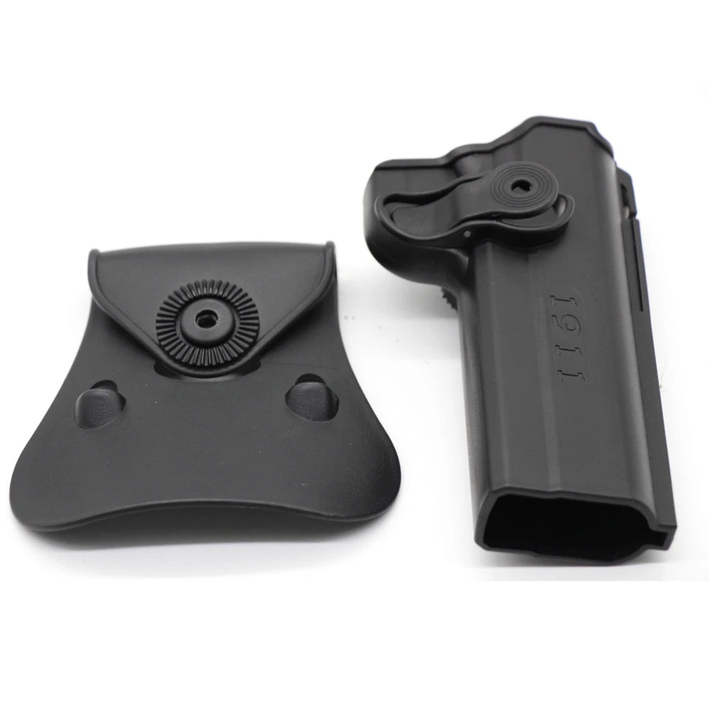1911 Tactical Gun Holster with Double Magazine Pouch Pistol Holster Belt Holster Gun Paddle Carry Case For colt 1911 accessory
