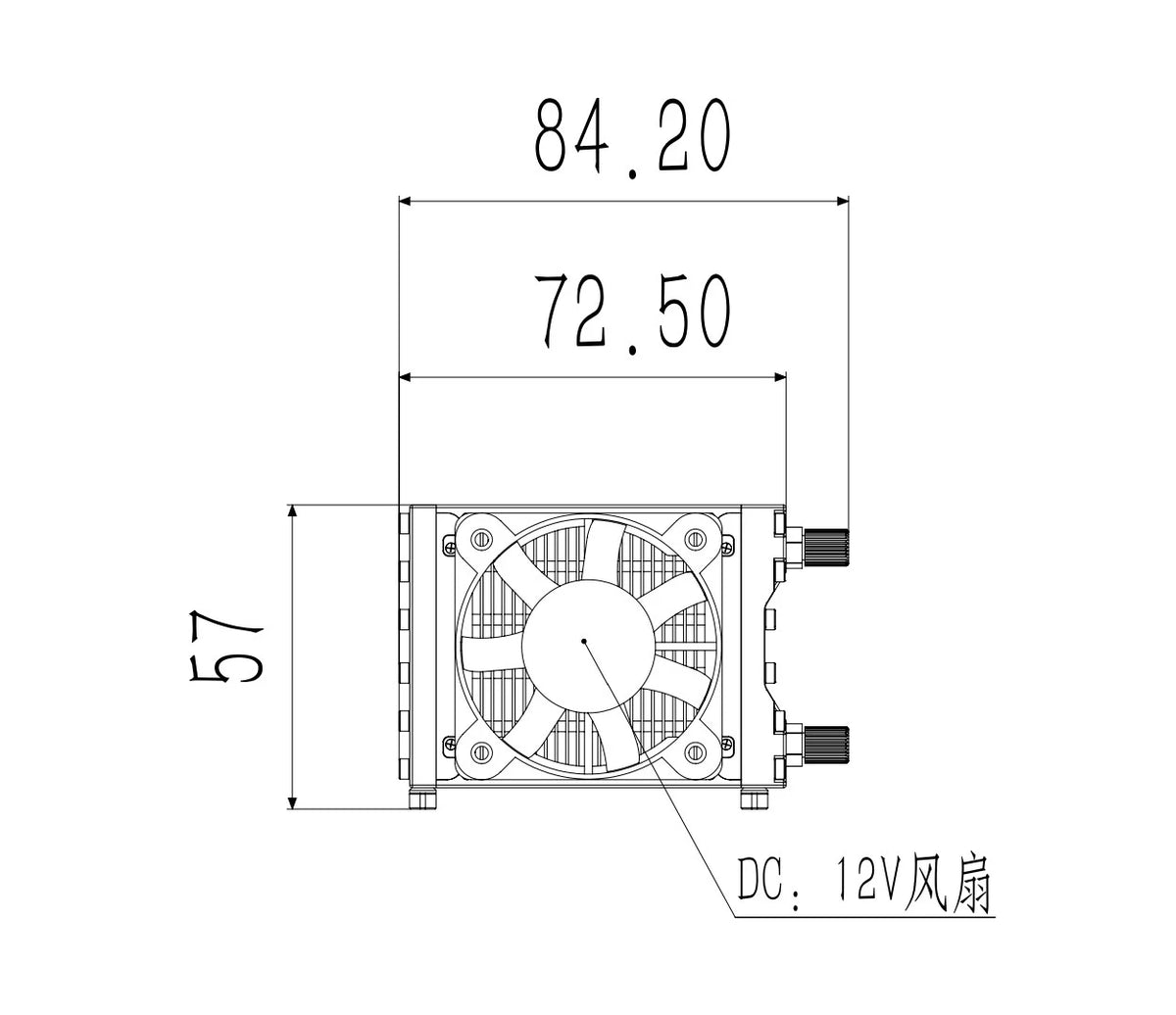 RC Hydraulic Model Radiator Hydraulic System Cooling Hydraulic Engineering Vehicle Applicable