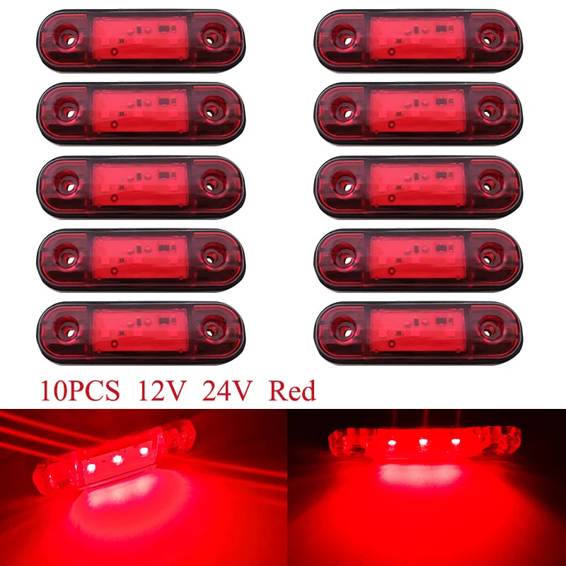 12V 24V Truck Accesorios Trailer Car External Lights Warning Tail Light Signal Brake Lamps for Truck Trailer Lorry Bus