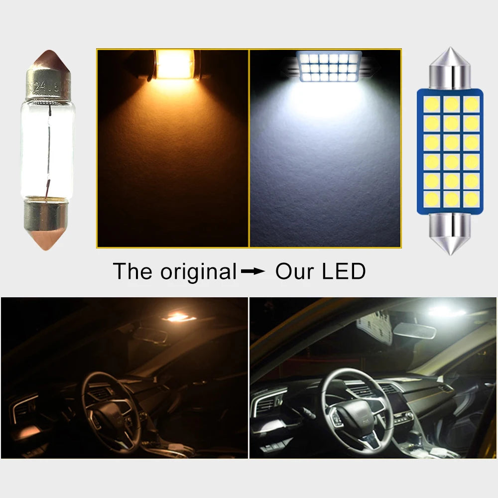 For Honda CR-V CRV HR-V HRV Civic 8 9 10 Accord CR-Z Jazz Fit Stepwgn RG RK RP Car LED Interior Reading Lamp Lights Accessories