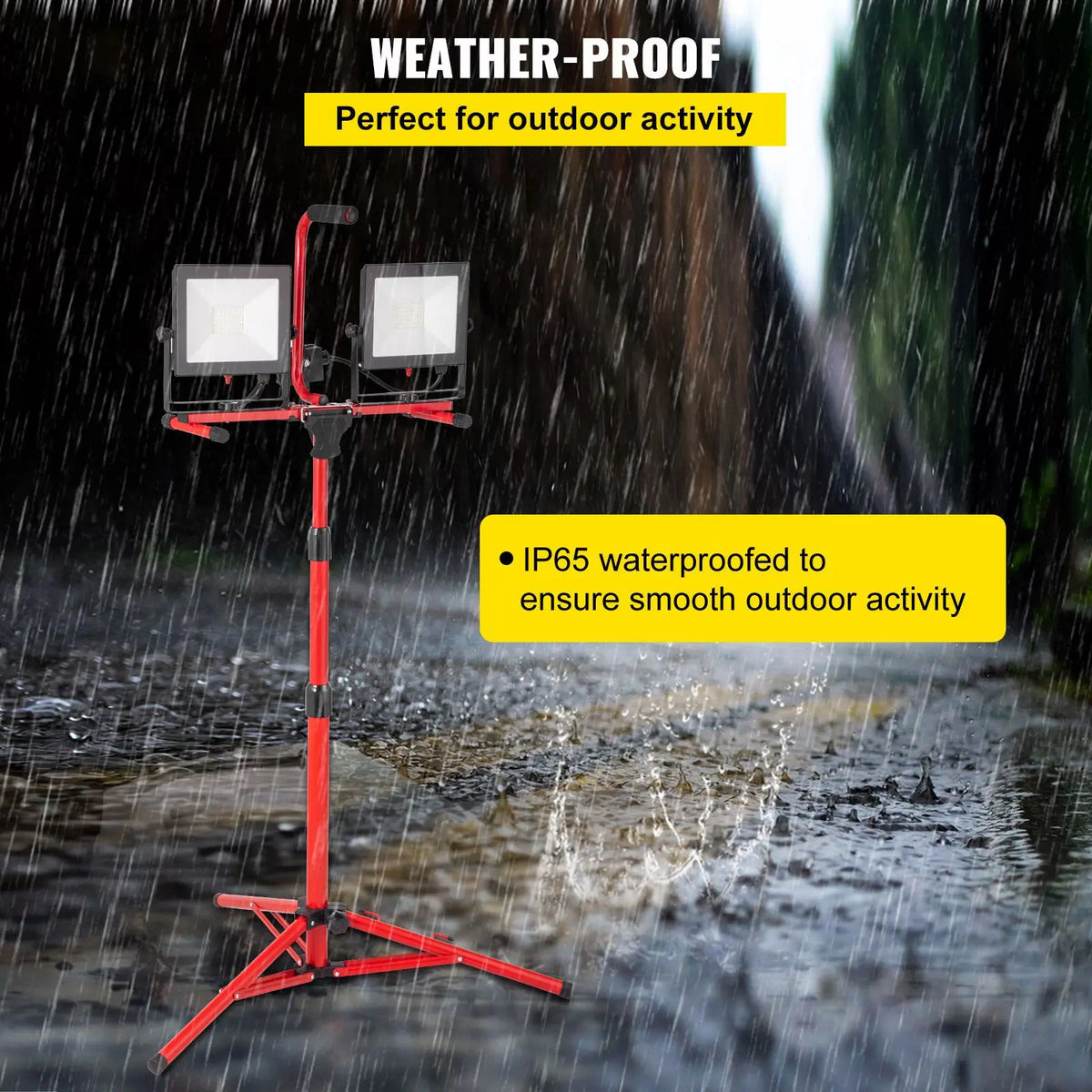 2PCS 10000 Lumen LED Work Light with Adjustable 27.6\" 68.1\" Foldable Tripod Stand Cob Light Source for Office Use