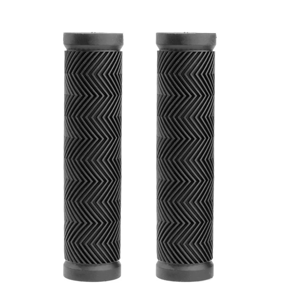 100mm 130mm Rubber Grips Bicycle Grip Bike Handlebar Grips MTB Mountain Bicycle Scooter Black Grip Suitable Diameter 22.2-25.4mm