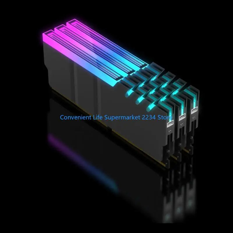 Enhances Heat Dissipation Memory Coolers Aluminum Alloy Compatible DDR4 DDR5 5V ARGB Lighting Toolless Design Low Noise