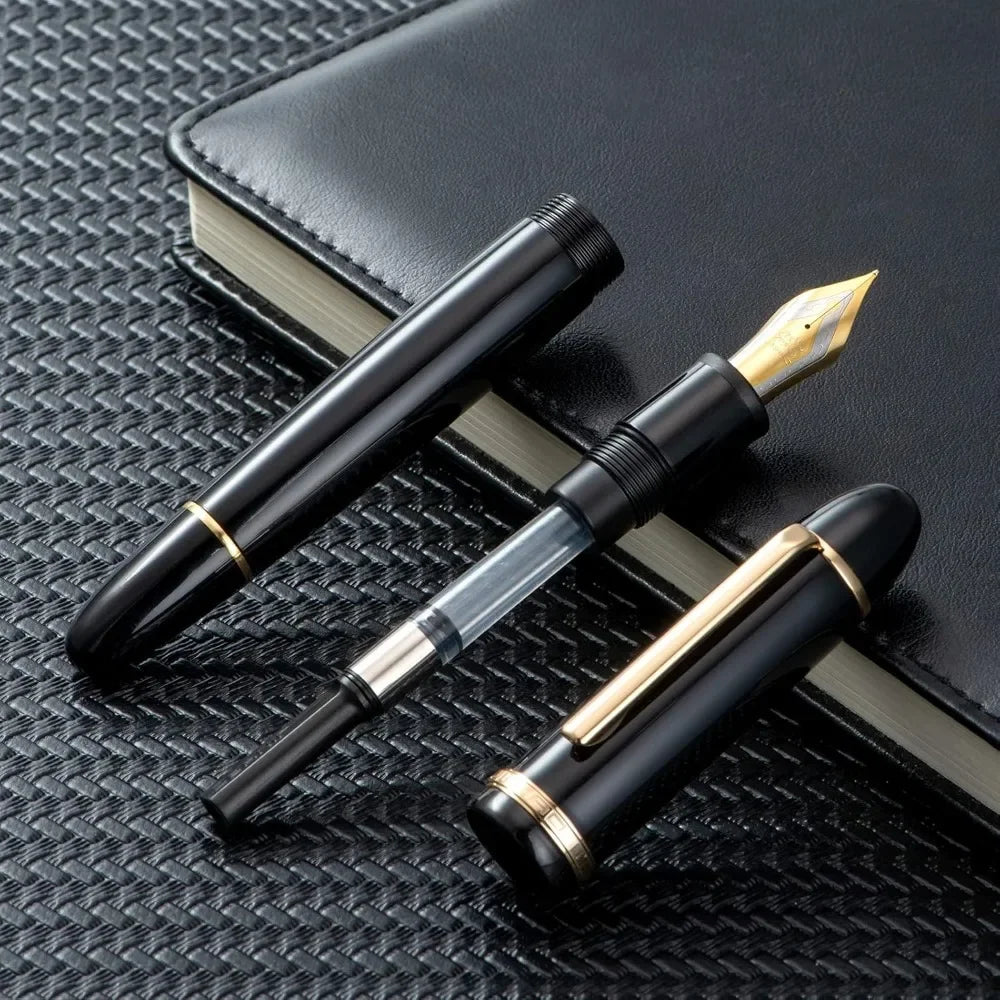 Jinhao X159 Classic ABS Fountain Pen 0.5mm/0.38mm Nib Ink Pens Set, Elegant Office Stationery Supplies