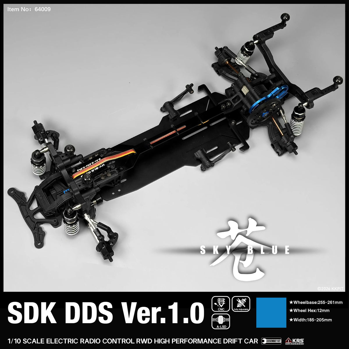 KKPIT SDK DDS Ver.1.0 1/10 Electric R/C DRIFT Chassis KIT