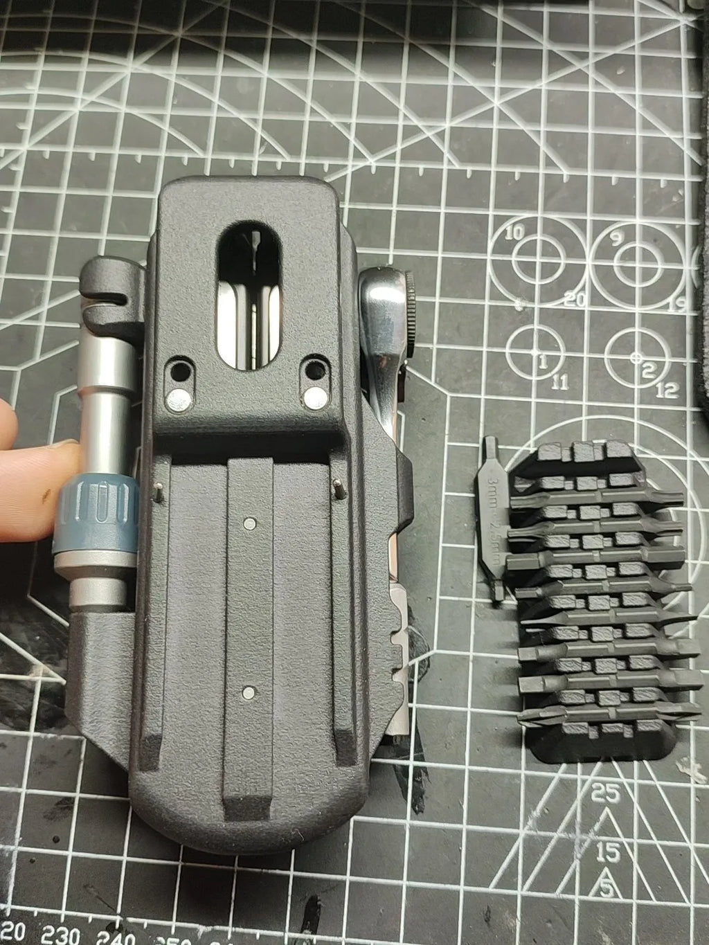 Custom Made  Nylon Holster, Durable Multi-TOOL Belt Sheath with Bit Storage Slot for Leatherman ARC (PLIERS NOT INCLUDED)