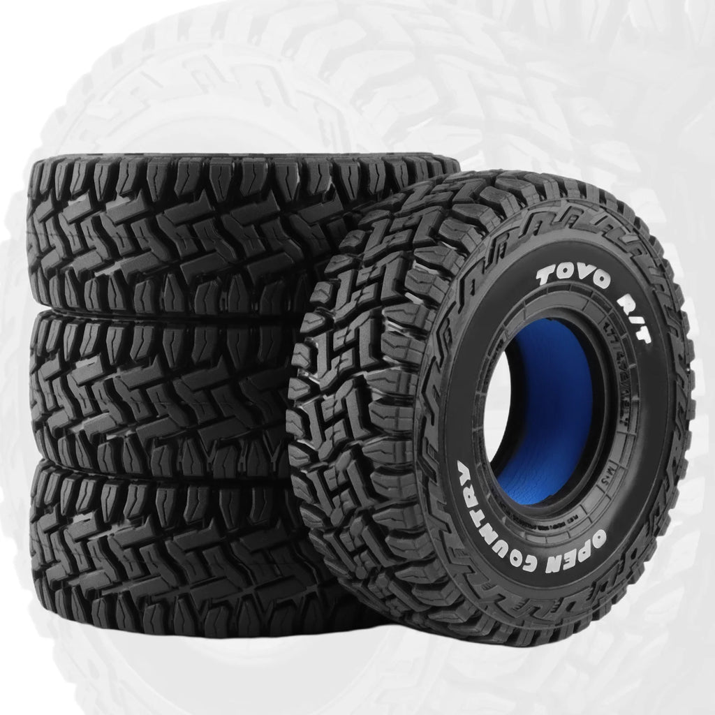 1.9 Inch RC Rock Crawler Tires Butyl Rubber Construction with Enhanced Inner Liner&Compound for 1/10 SCX10, TRX4, GEN7 Upgrades