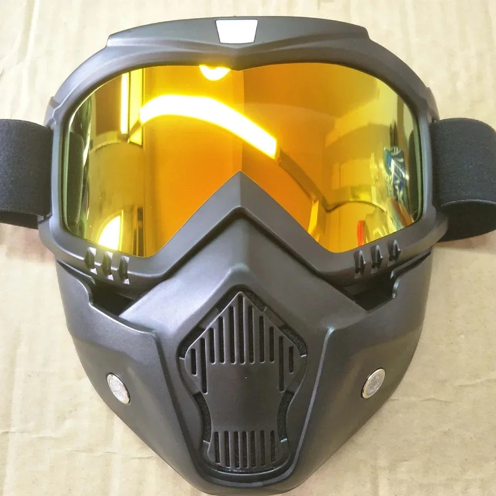 Goggles Full Face Hd Transparent Fog-proof Sand-proof Electric Welding Protective Glasses Versatile Breath-proof Windproof Mask