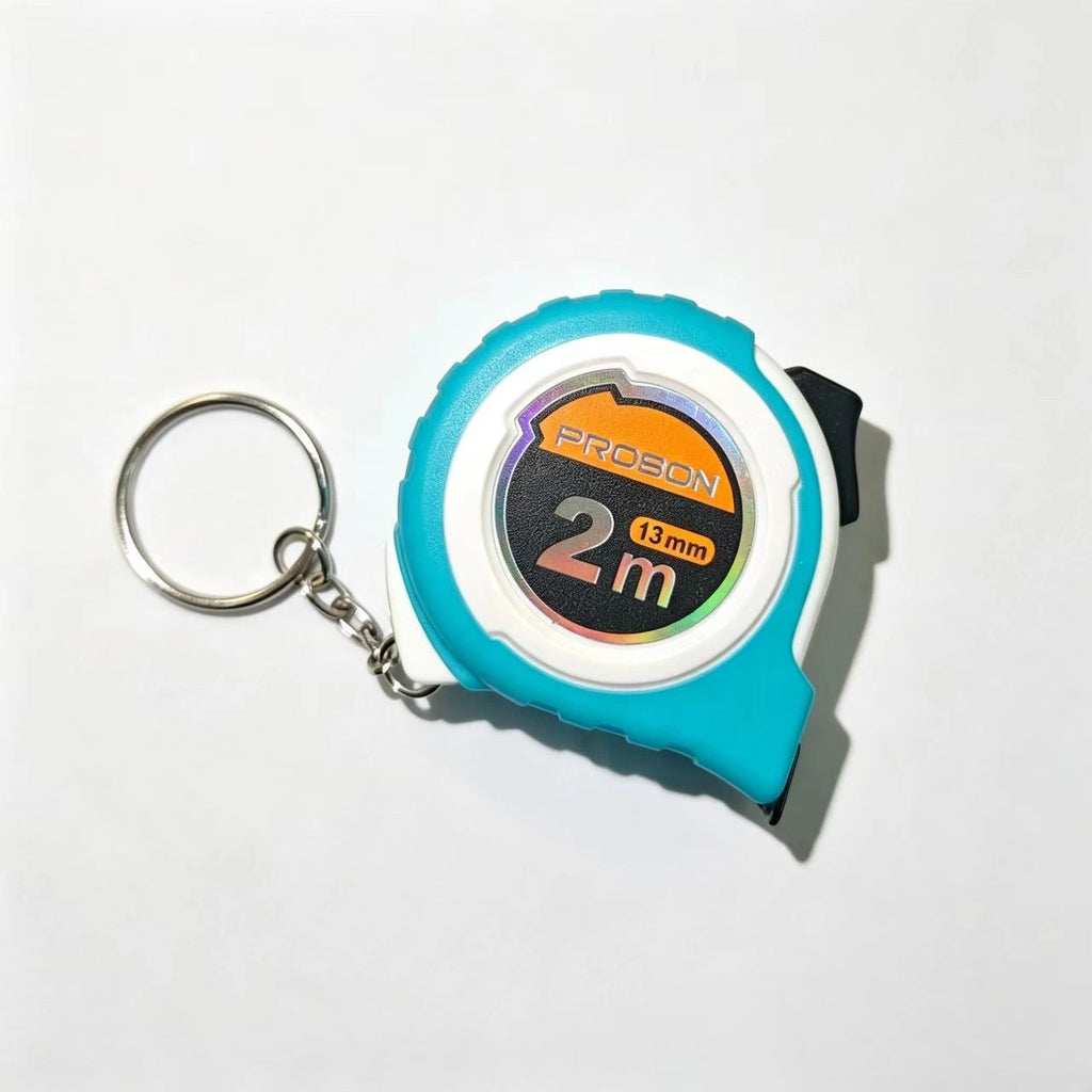 Portable Mini Tape Measure 2m Retractable Steel Key Chain Small Household Measuring Tools