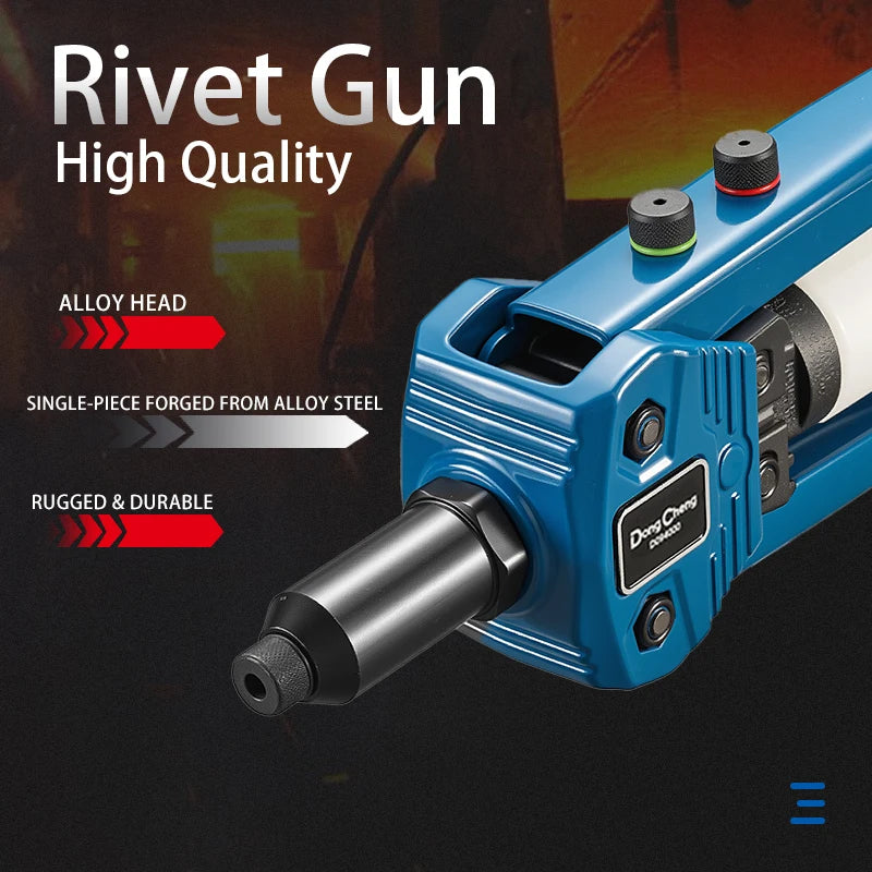 Professional Double-Handle Rivet Gun Manual High Lever Labor-Saving Tool for Metal Sheet And Pipe Tightening & Riveting