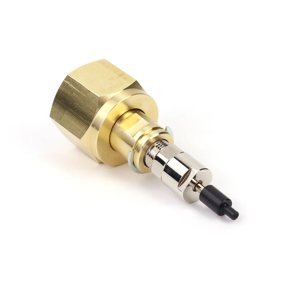 New HPA CO2 Refill Needle Charger Adapter Adaptor Fit W21.8(DIN477) CGA320 G3/4 CO2 Bottle