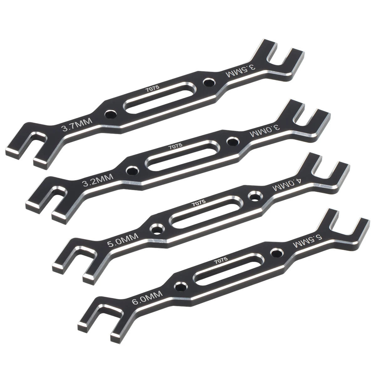1Set Aluminum Chassis Setup System Measuring Tool With Ruler Wrench for Trxs 1/8 Rally Short Truck 1/7 Electric Off-road Car
