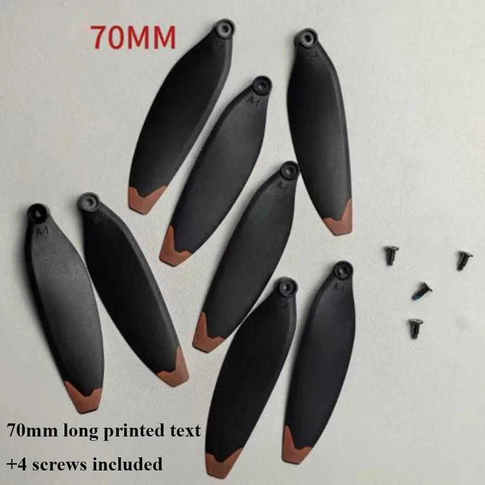 Universal Folding Propeller Blades Plastic 64mm/70mm Remote Control Drone Parts Black Quadcopter Spare Blade