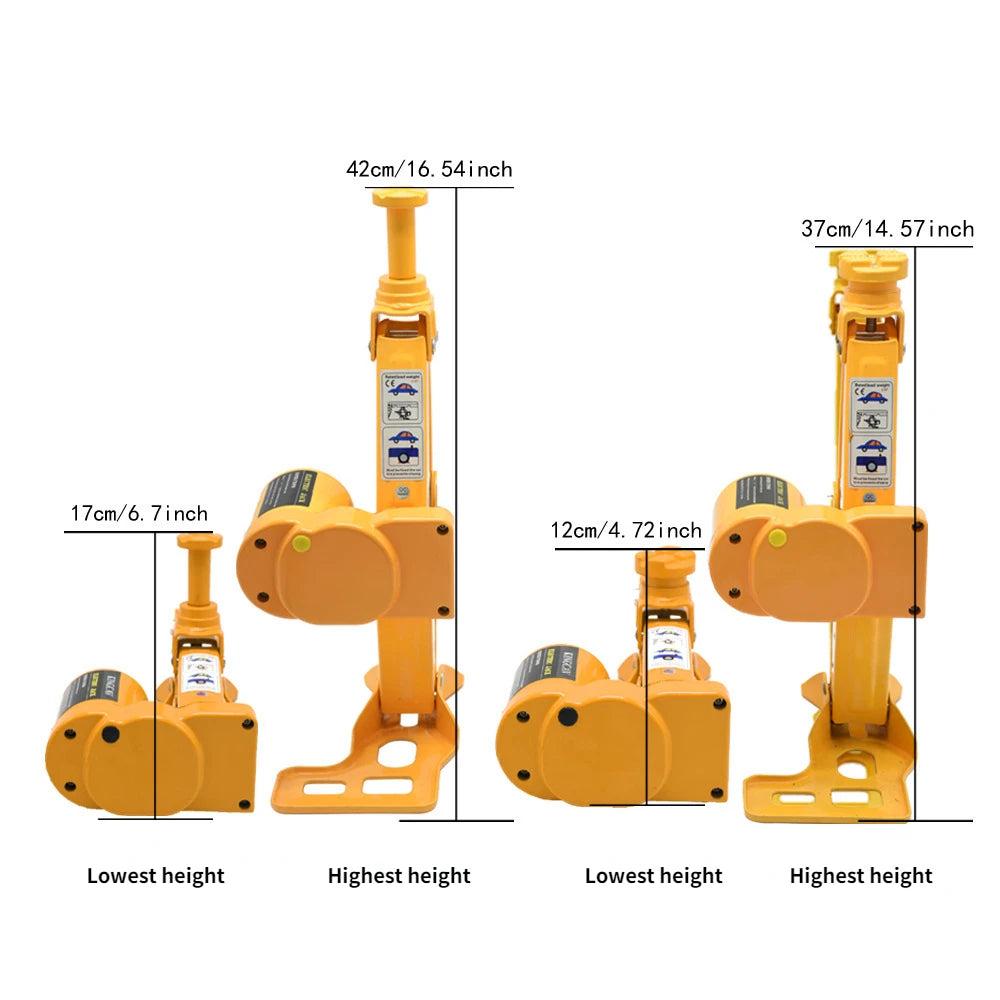 3 Ton Electric Car Jack Kit Lifting Set 12V 3 in 1 Scissors Car Jacks with Impact Wrench and Pump Auto Lift Repair Tools