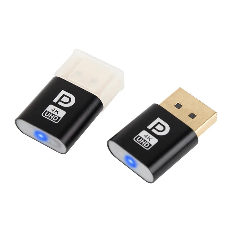 4K Displayport Dummy Plug DP Virtual Adapter Headless Ghost Emulator for PC Graphics CardIdeal for Remote Desktop or Mining