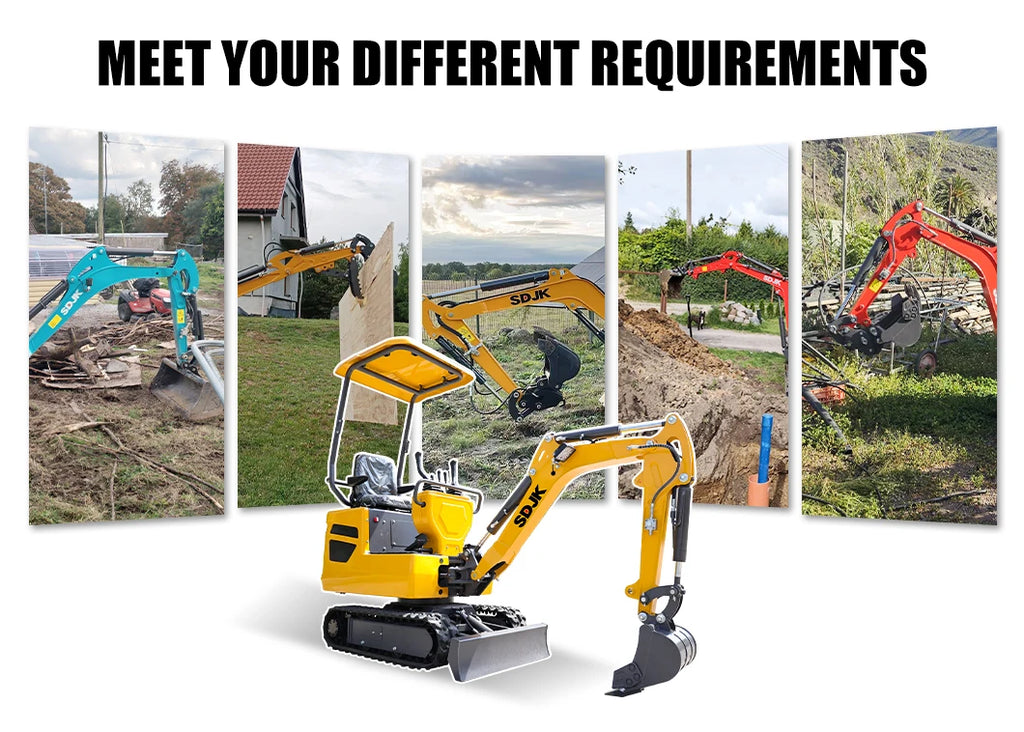 Hot Selling 1 Ton 2 Ton Mini Excavator Multifunctional Track Enclosed 2.5 Ton Small Excavator Customized and Fast Delivery