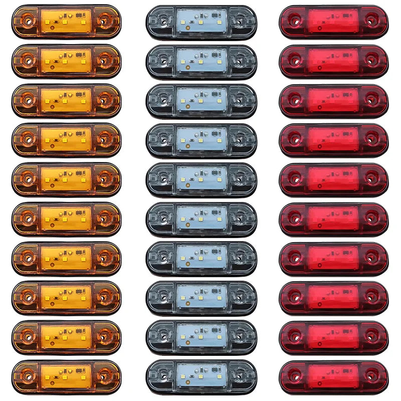 12V 24V Truck Accesorios Trailer Car External Lights Warning Tail Light Signal Brake Lamps for Truck Trailer Lorry Bus