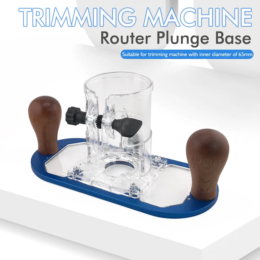 New Wood Router Base for Edge Guide - Woodworking Trimming Machine Milling Groove Flip Engraving Trimming Opening Milling Base