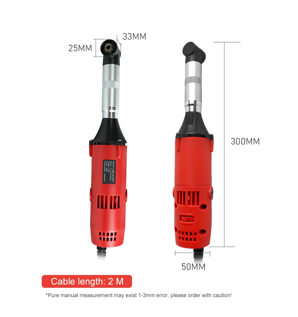Tungfull 90-Degree Elbow Die Grinder Mold Polisher 550W Multi-Functiont Rotary Tool for Metal Grinding, Wood Carving, Polishing