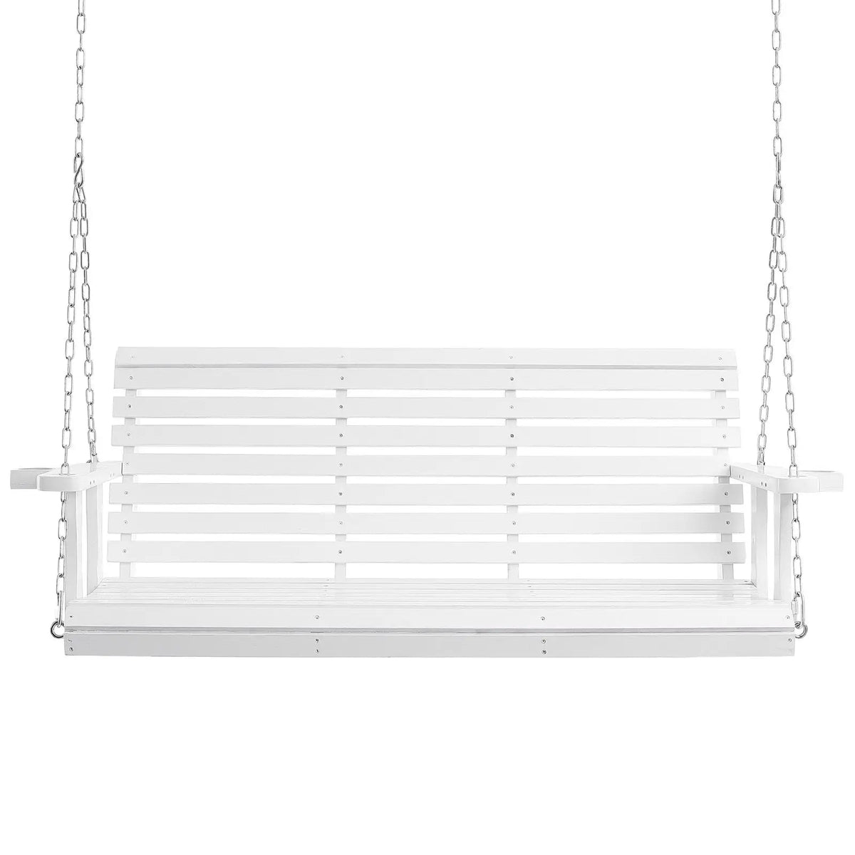Heavy Duty 5.5 ft Wooden Porch Swing Patio Bench Swing for Courtyard Garden Upgraded 880 Lbs Strong Load Capacity Indoor Use