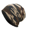 Outdoor Warm Cap Balaclava For Women/Men Camouflage Cotton Cap Plus Velvet Hat Warm For Autumn Winter Skiing Bike Accessories