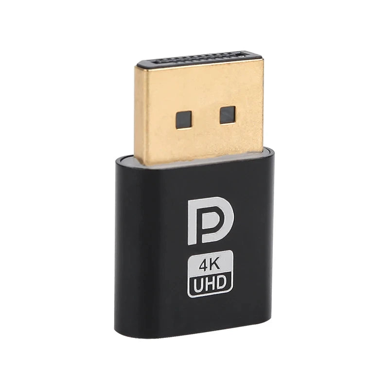 4K Displayport Dummy Plug DP Virtual Adapter Headless Ghost Emulator for PC Graphics CardIdeal for Remote Desktop or Mining