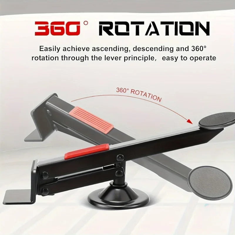 Heavy Metal Door Lift with 360° Rotating Rod, Used for Door Surface Lift Installation and Professional Auxiliary Installers