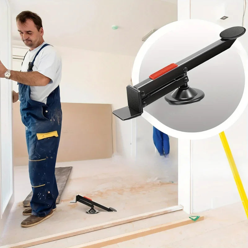 Heavy Metal Door Lift with 360° Rotating Rod, Used for Door Surface Lift Installation and Professional Auxiliary Installers