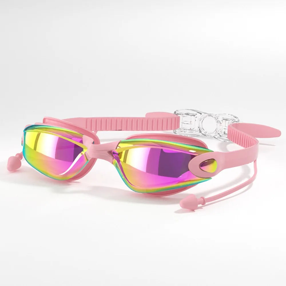Swimming Goggles Creative HD Summer Waterproof Anti Fog Diving Swim Glasses Silicone Adjustable Swim Eyewear Men Women