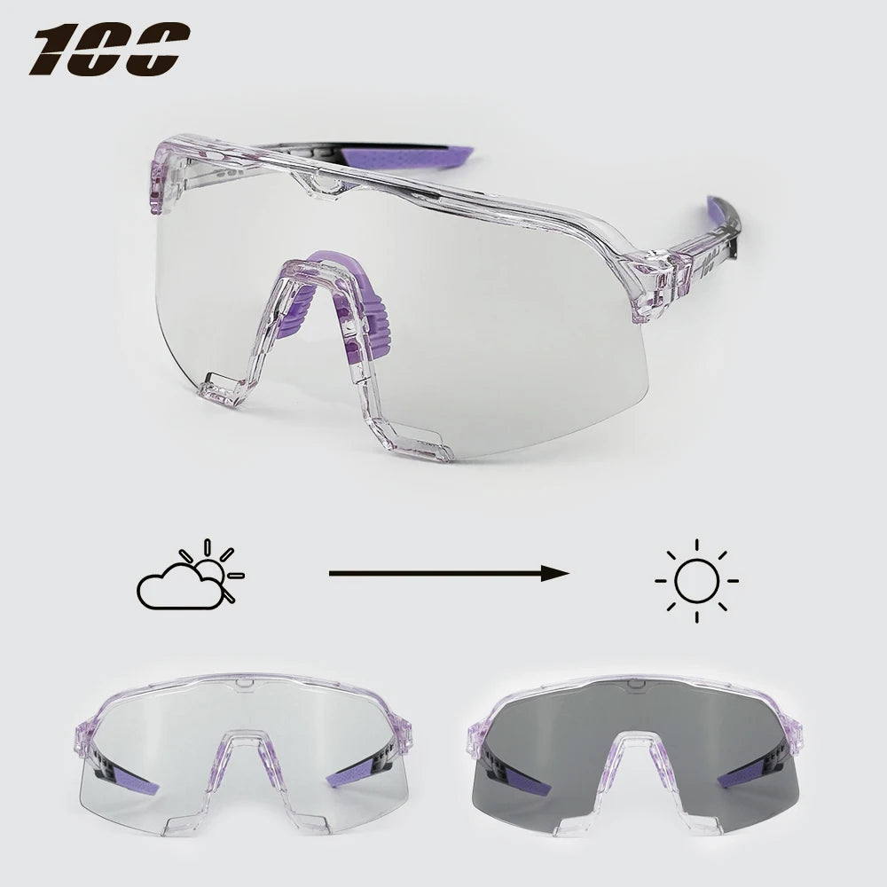 New Photochromic Sunglasses Outdoor Sports Bike Cycling Glasses Man MTB Hiking Glasses Women Driving Bicycle UV400 Goggles
